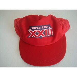 49ERS SUPER BOWL 23 USA MADE 80S SCRIPT 90S SNAPBACK GOLF HAT CAP VINTAGE EE3